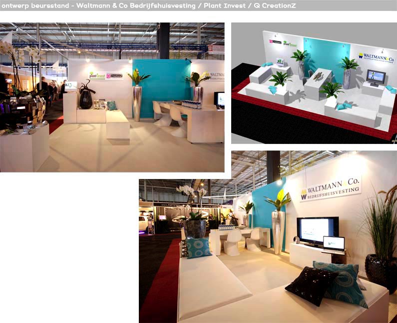 Waltmann & Co, makelaars, bedrijfshuisvesting, Plant Invest, Q CreationZ, Gorinchem, Dordrecht, rotterdam, zuid holland, evenement, beursstand, ontwerp, styling, bedrijf, bedrijven, feest, beurs, stand, standbouwer, standontwerper, ontwerper, stand, standbouw